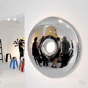 Quality Mirror Metal Wall Art Sculpture Stainless Steel Circular Home Decoration wholesale