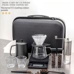 Stainless Steel Outdoor Hand Brewed Coffee Set with Eco-Friendly Toughened Glass