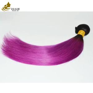 Quality Soft Pink Ombre Weaving Hair Extensions Straight Bundles wholesale