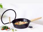 Lightweight Aluminum Pancake Pan 12Inch With Non Stick Coating Black