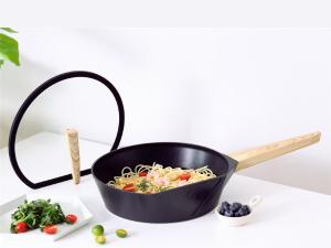 Quality Lightweight Aluminum Pancake Pan 12Inch With Non Stick Coating Black wholesale