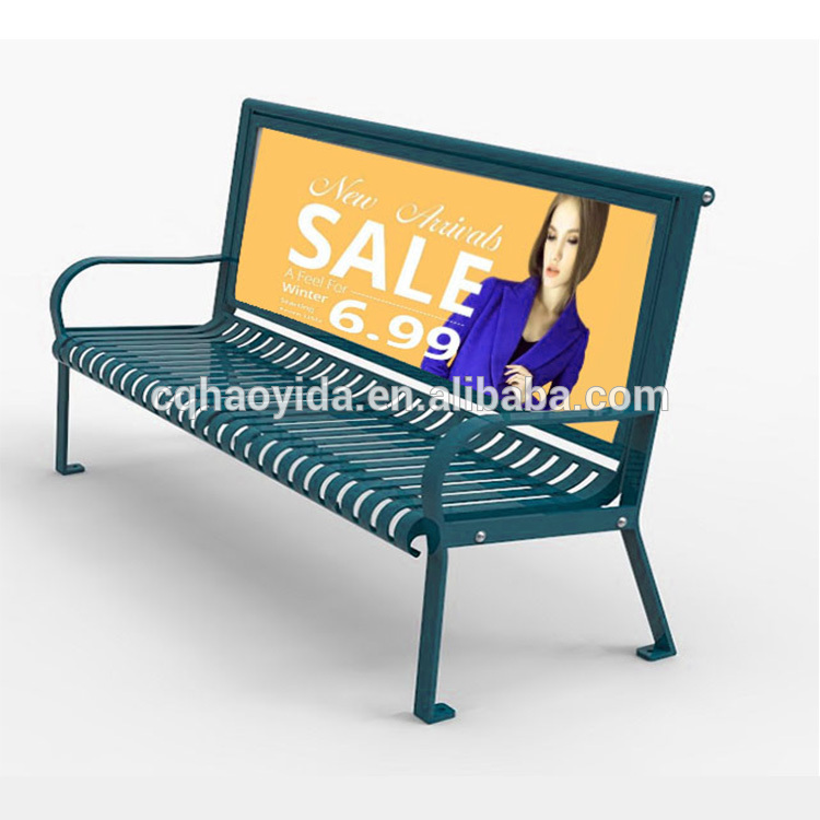 Street Leisure SGS 183cm Green Metal Garden Bench