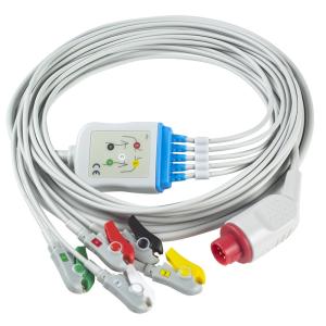 Quality Bionet BM3/5 ECG Cables And Leadwires 5 Lead IEC Clip 8Pin Connector ECG Cable wholesale