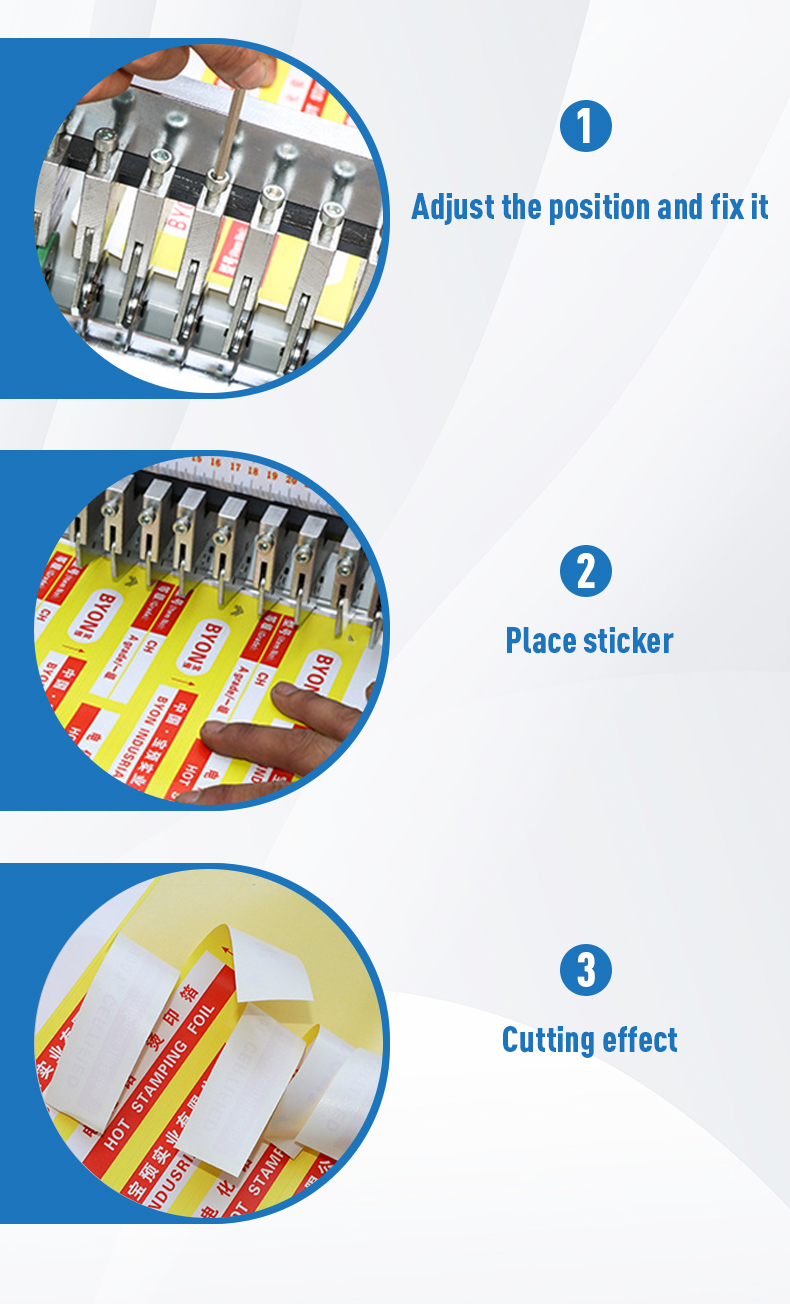 Paper Cutting Machine 400mm Electric Adjustable Speed Half Cut Sticker Surface Cutting