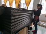 high quality material fiber scissor lifter bellow cover black colour for indoor