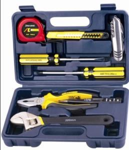 Quality 9 pcs mini tool set ,with pliers/cutter knife/test pen wholesale