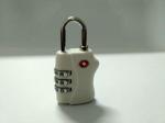 White TSA 338 Travel Smart Luggage Locks ABS Material 34.2g Logo Printed For