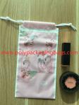Fashion CPE Rope Drawstring Plastic Bags For Ladies Lipstick / Watch / Scarf