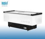 330 Ltr Open Supermarket Island Freezer Big Windows 2 Door 1400*650*900mm