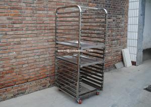 Quality 20 Tiers Aluminum Ss304 Perforated Tray Rack Trolley wholesale