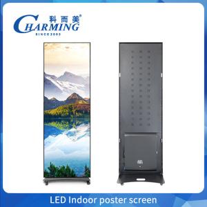 Quality High Resolution Indoor Poster Advertising Led Screen Large Stand Digital Billboard wholesale