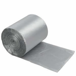 Quality Disposable 6 Gallon Star Seal Garbage Bag Grey Colour 140 Counts HDPE Material wholesale