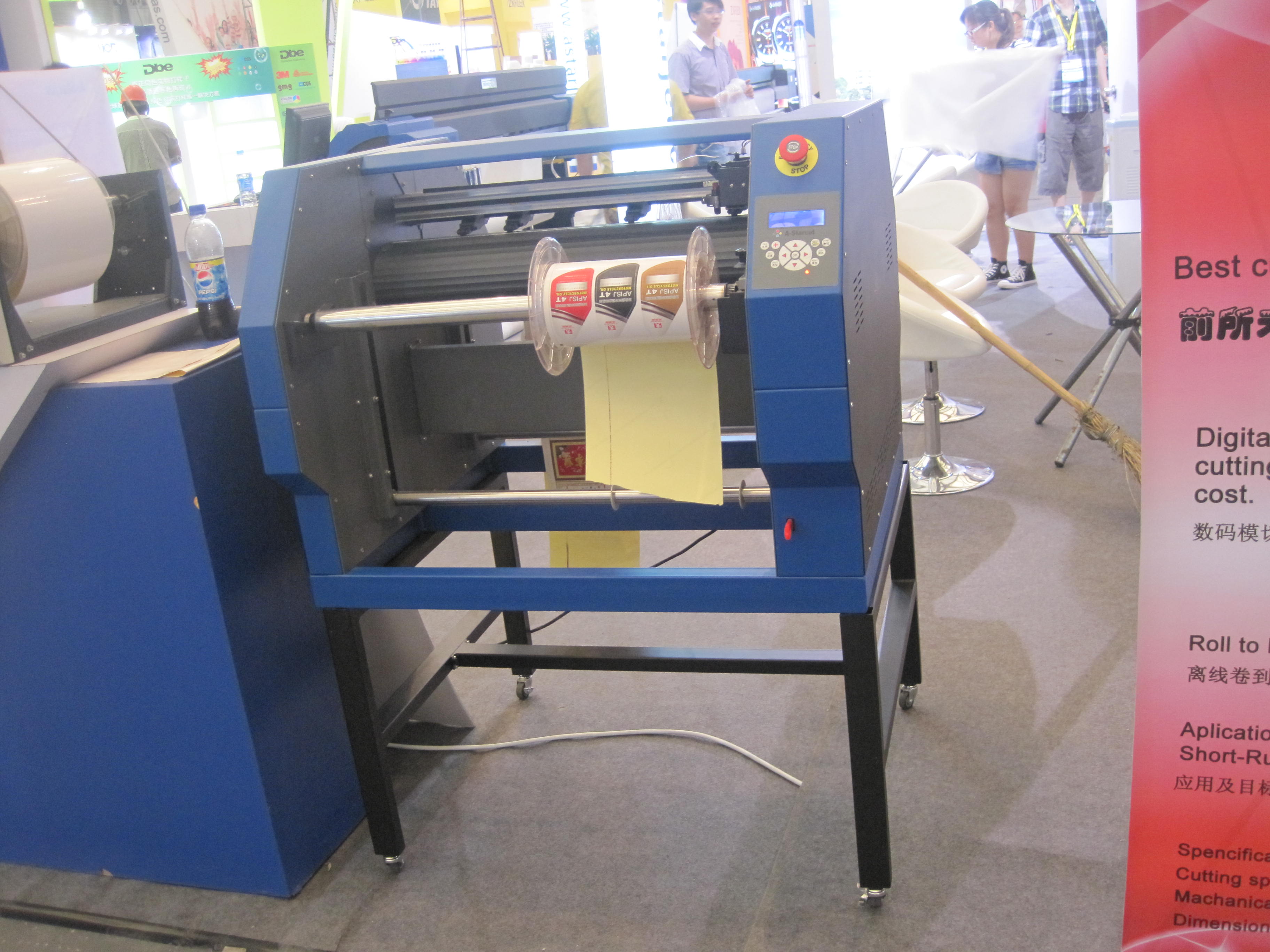 A-starjet Starcut Roll To Roll Digital Cutter For adhesive Paper Label Cutting