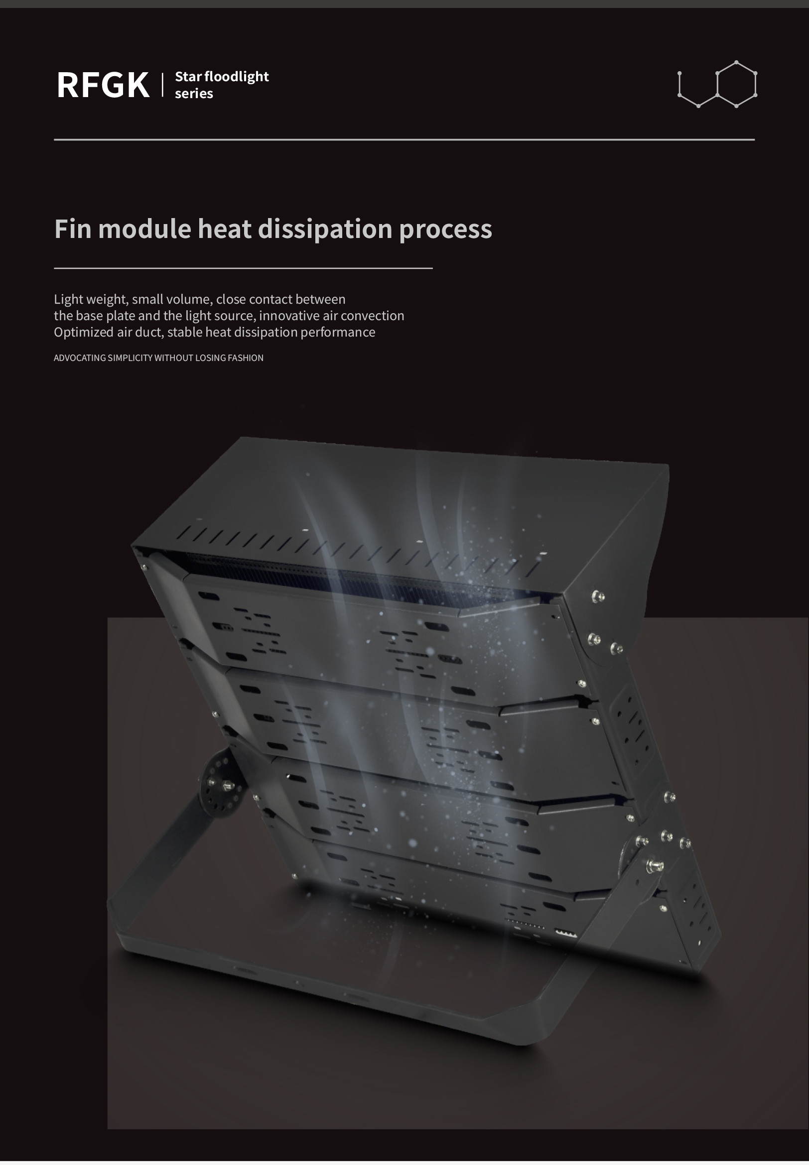 Custom 130lm 1000 Watt Led Stadium Lights For Arena Field 3 Modules