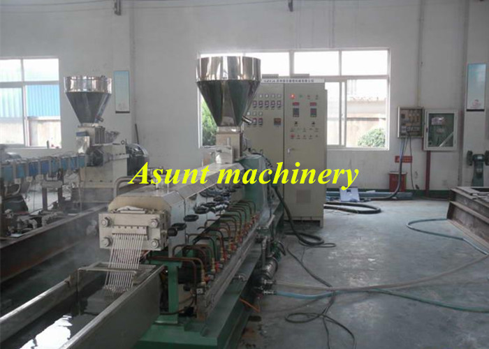 200-500Kg / H Master Batch Machine , High Speed Pp Pe Twin Screw Extruder