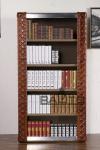 classical old style antique leather bookcase furniture