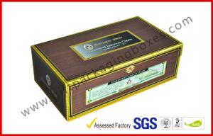 Quality Glossy Lamination Cigar Luxury Gift Boxes With Dulex Board Packaging wholesale