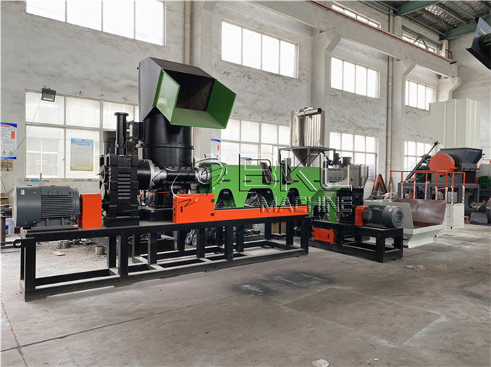250kg H Plastic Granulating Line PP Raffia Woven Bag Recycling Machine