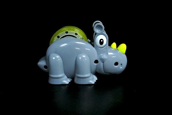 Two Horn Dinosaur Toy Animal Figures , Jungle Animal Figures For Fast Food