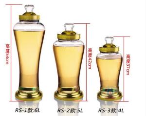 Quality medicinal liquor glass bottle,sealing bottle with metal clip wholesale