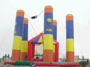 Quality Outdoor Inflatable Amusement Park Bungee Trampoline For Adult wholesale