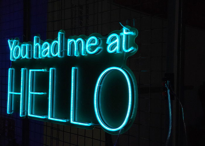 EU Plug 10cm 12VDC Led Neon Signs For Sweethearts
