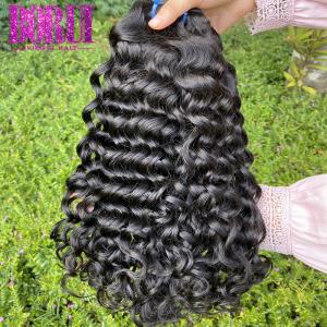 Quality Peruvian Human Hair Bundles , Peruvian Water Wave Hair Customized Style wholesale