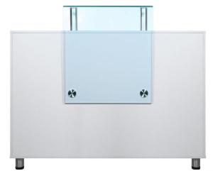 Quality Hair Beauty Salon Reception Desk Furniture With Two Open Cabinet , Modern Style wholesale