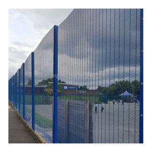 Quality Galvanized PVC Coated Clear View 358 Fence Panels for Airport Railway Prison Security wholesale