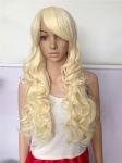 Natural Curly Long Synthetic Wigs Heat Resistant Fiber Tangle Free