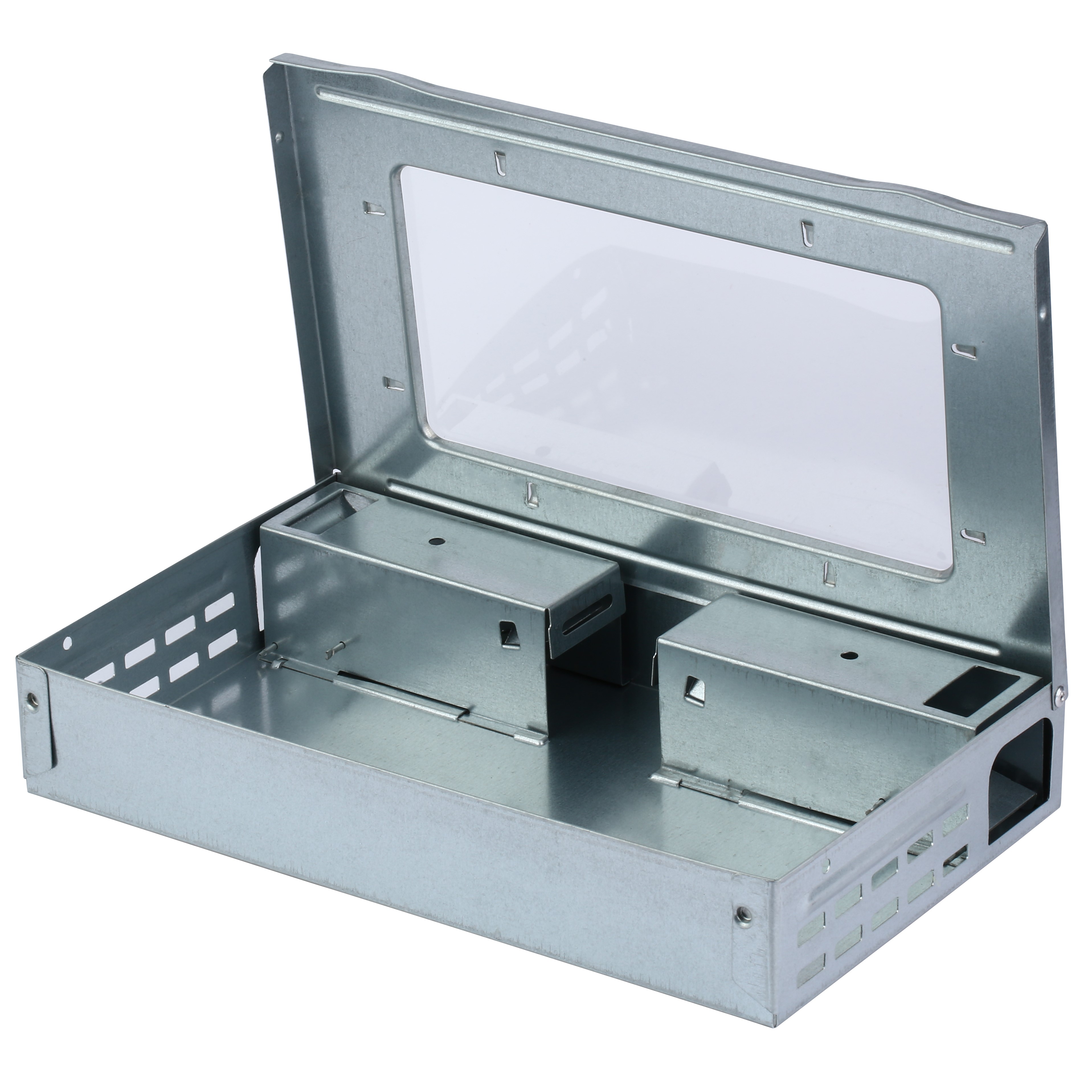 Reusable Strong Metal Box Bait Station For Humane Rodent Control