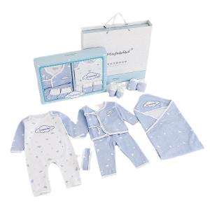 Quality Fashion 8pcs New Born Clothing Sets Cotton Infant Boy Baby Footed Pajamas Romper Gift baby christmas clothes wholesale