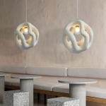 Nordic Handmade Wabi Sabi Restaurant LED Chandelier Japan Style Indoor Black