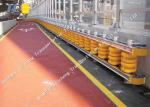 Diameter 370mm Reflective Strips Highway Roller Barrier