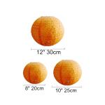 Hollow Out Festival Party Accessories LED Light Paper Lantern Lamp For Wedding
