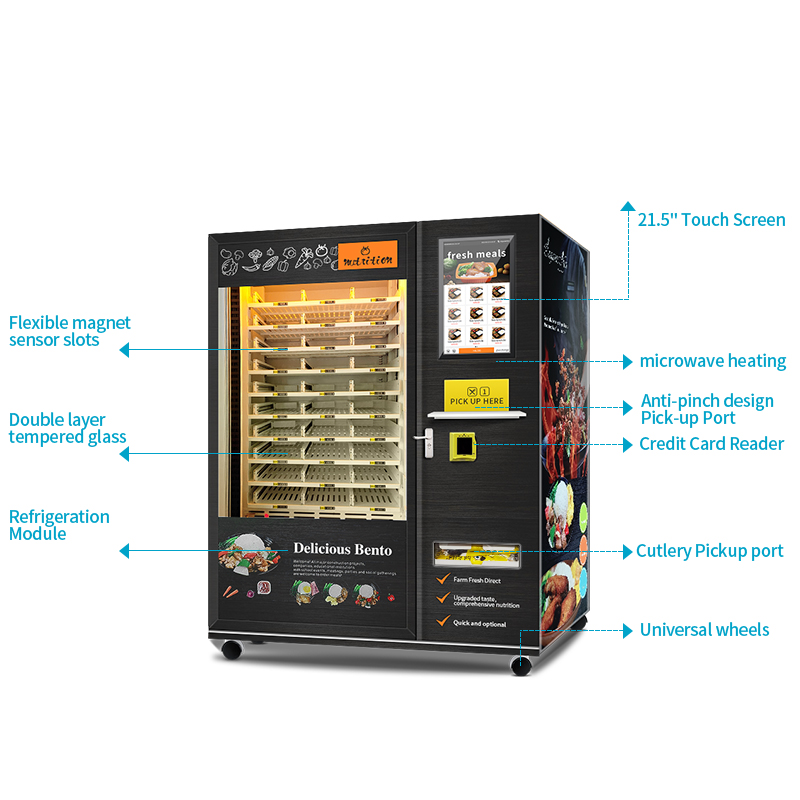 Fully Automatic Warm Food Vending Machine Hot Food Vending Machine Microwave