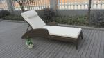 Contemporary Resin Wicker Sunlounger , Folding Beach Lounge Chair