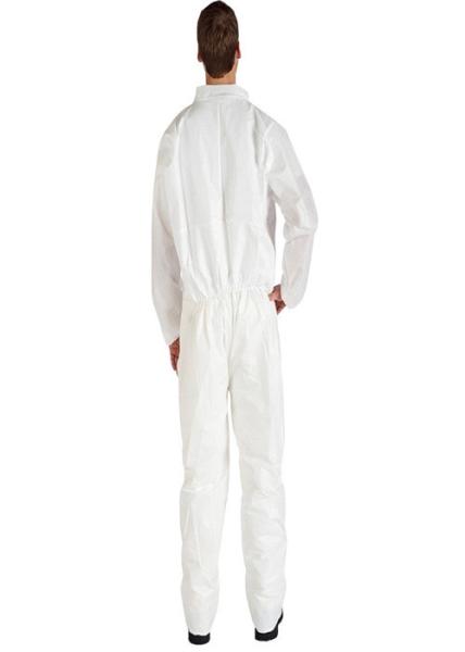 Non Woven Disposable Coverall Suit For Bacterial / Particulates / Liquid
