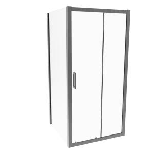 Quality Stainless Steel, Gun Gray Brushed , Sliding Door With Side Panel wholesale