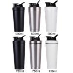 Stainless Steel Shaker Bottle With Noise-Free Design - Patented 24 Oz Insulated