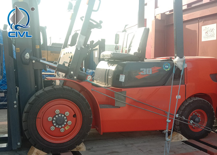 10 Ton Diesel Forklifts / 92 Kw Engine Forklift Truck Material Handling Machinery