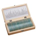 Biology 50pcs Permanent Botany Slides Microscope In Wooden Box As Lab Equipment