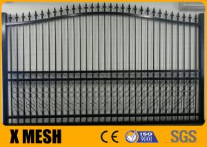 Quality Aluminium Garden Metal Driveway Gates Rail 40x40mm Metal Security Fencing wholesale