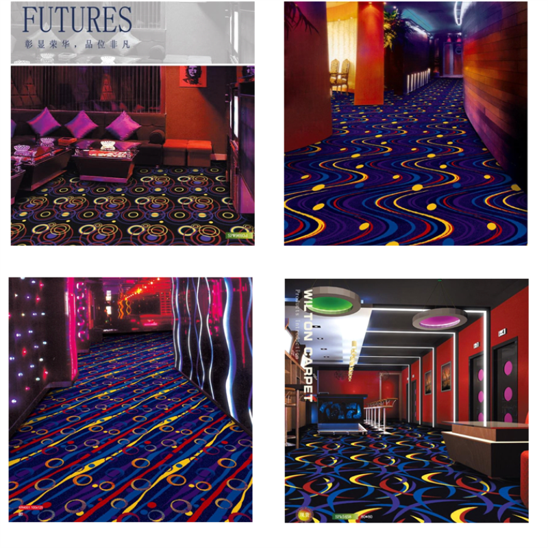 3d starry sky pattern wilton PP carpet with cheap price