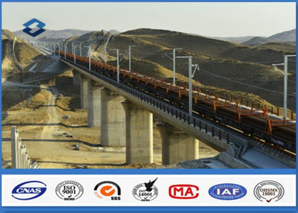 50 years Life Time Square Metal Pole , High strength low alloy structural steel