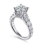 18K 14K 10K 9K Platinum Lab Grown Diamond Wedding Band VVS Clarity HPHT Round