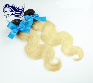 Quality 26&quot; Human Hair Color Extensions / Blonde Hair Extensions Human Hair wholesale