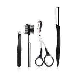 Quality ROHS Eyebrow Knives Comb Tweezers Eyebrow Trimming Tools wholesale