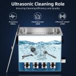 240W Professional-Grade Ultrasonic Cleaner with Degas Semi Modes 10L Capacity