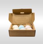 Custom Print Luxury Cardboard Paper Custom Brown Kraft Bath Bombs Set Packaging